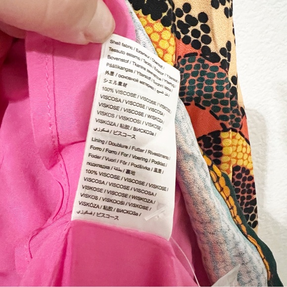 NEW Farm Rio Dotted Patch Scarf Wrap Dress Medium M - Picture 5 of 11